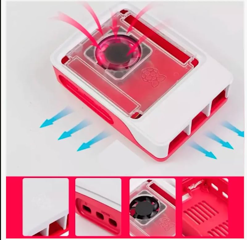 Kit Raspberry Pi 5, 16GB RAM, Case com Fonte, Cartão SD 64GB, Cabo